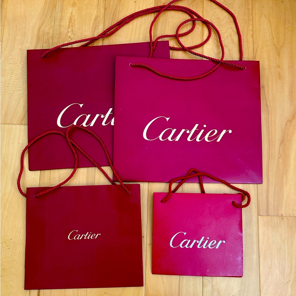 Cartier classic paper bags - gently used
